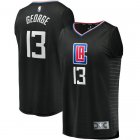 Camiseta Paul George 13 Los Angeles Clippers Statement Edition Negro Hombre